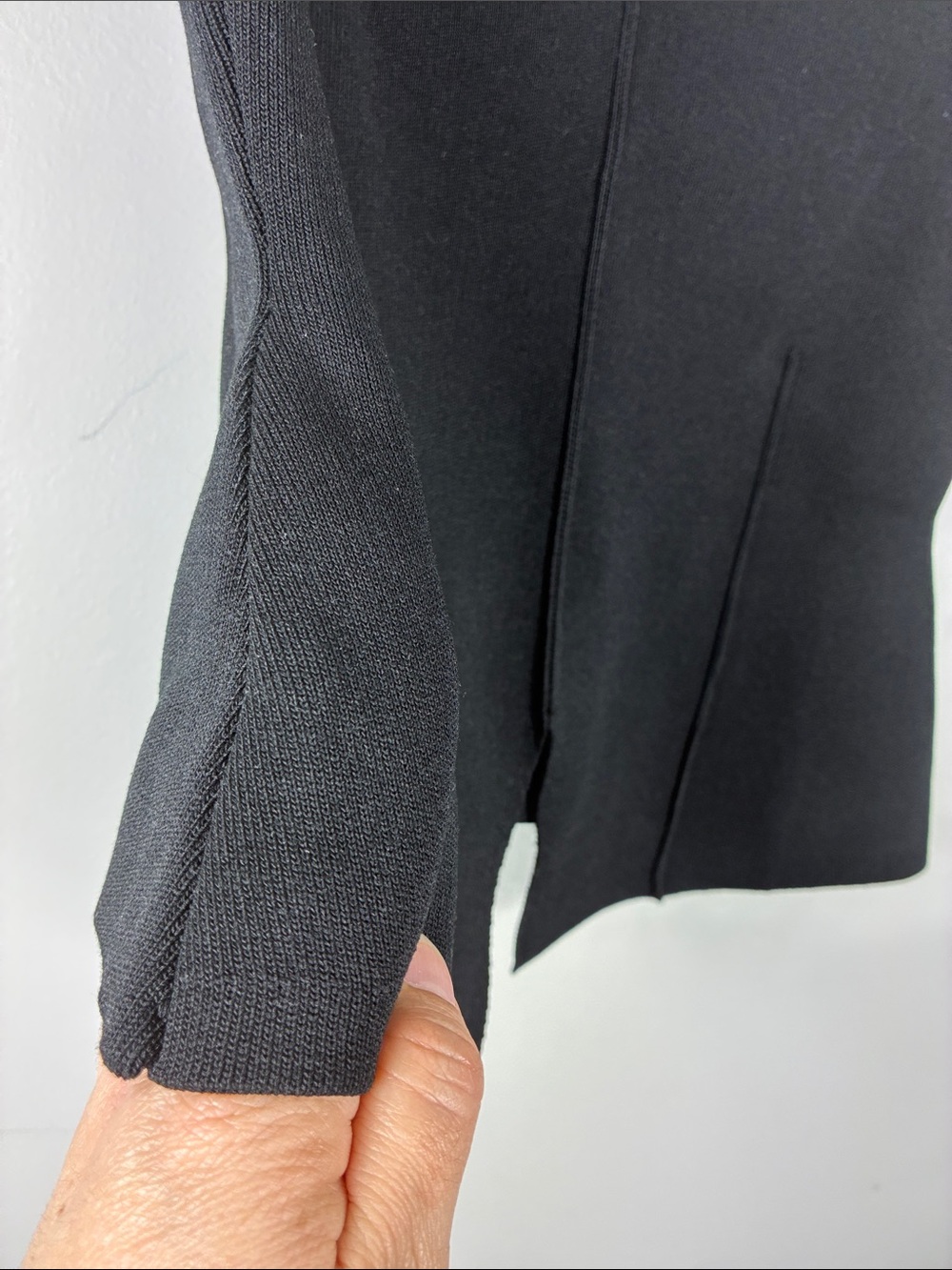 Zara Sleek Black Knit Ribbed Stretch Sleeveless Top M Classic Minimalist - Picture 6 of 11